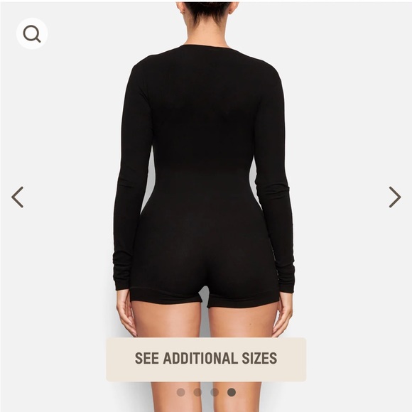 NWT SKIMS SOFT LOUNGE ONESIE ONYX - Picture 4 of 4